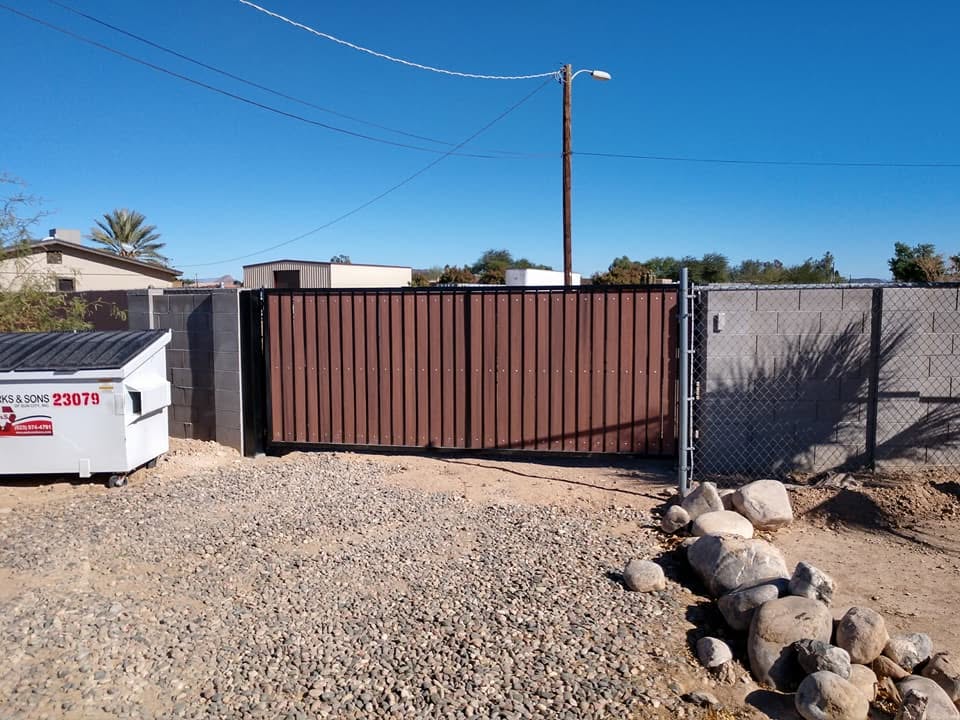 RV Gate Installation